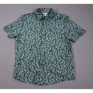 Rhone Button Up Shirt Mens Performance Floral Stretch Italian Fabric AOP Large